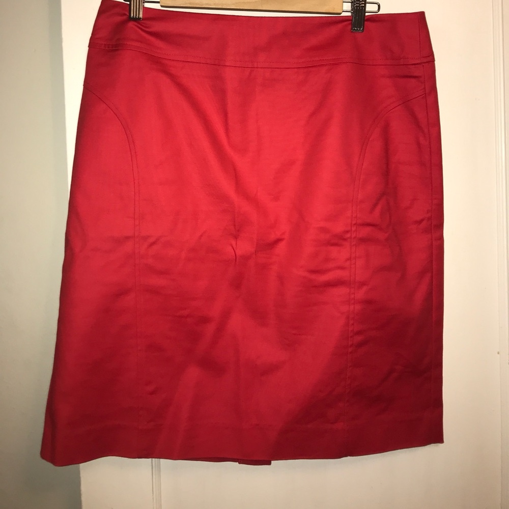 🎉LAST CHANCE! Red Stretch Cotton Skirt