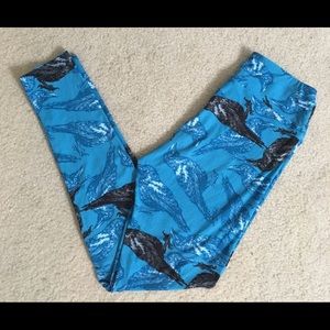 LuLaRoe OS Halloween/Ravenclaw Leggings
