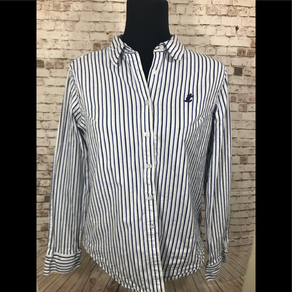 Walt Disney world long sleeve button down size L