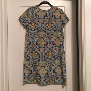 patterned shift dress