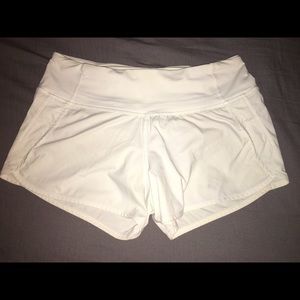 White Lululemon Shorts