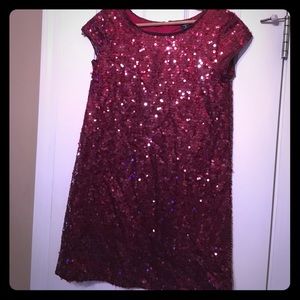 Girls Red Gap Christmas Dress