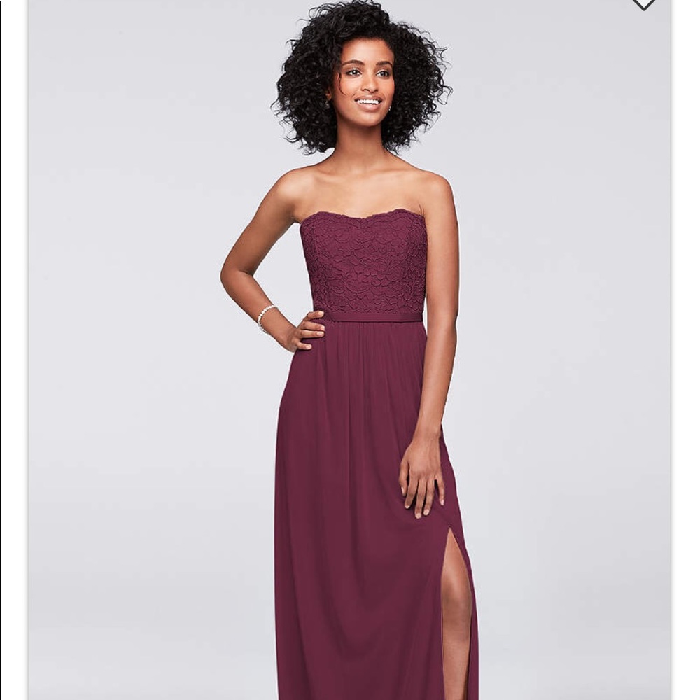 David’s bridal bridesmaid dress