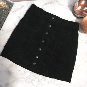 Brandy Melville black corduroy skirt
