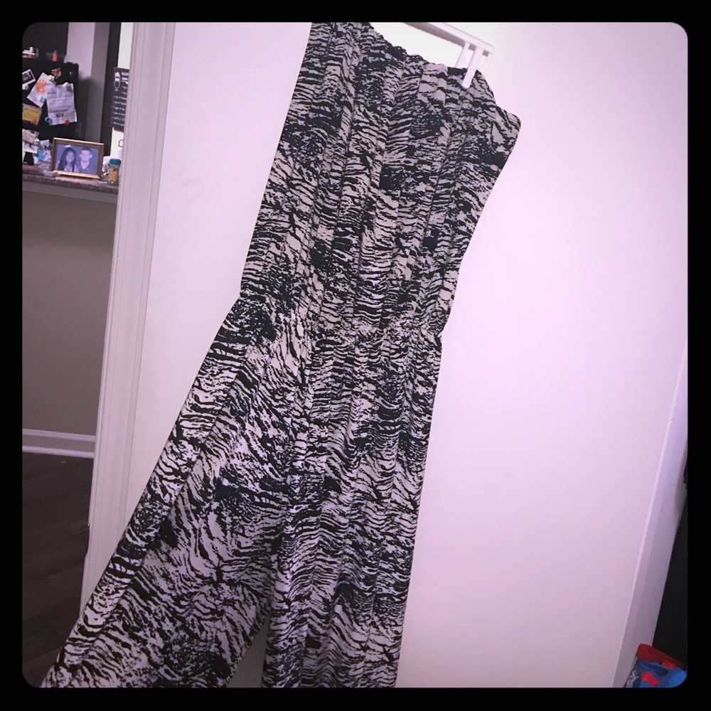 Black and white jumpsuit