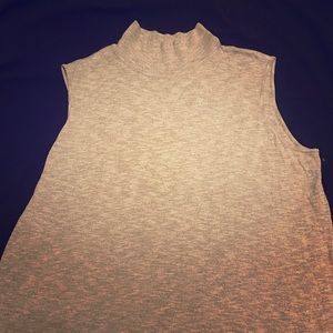 Sleeveless turtleneck dress