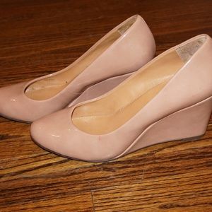 J. Crew Nude Wedges- size 8