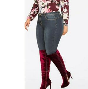 Beautiful sexy lace up high heels WIDE CALF, 10W