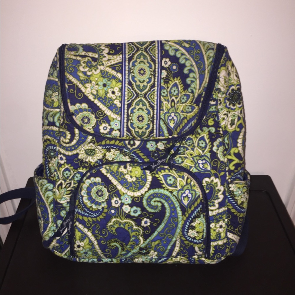 Blue and green Vera Bradley backpack