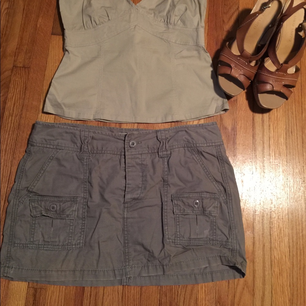 Army Green American Eagle Skirt