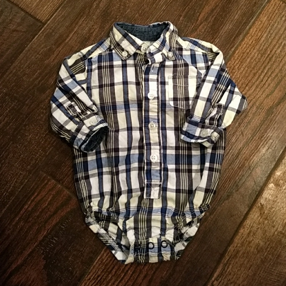 Oshkosh button down onesie