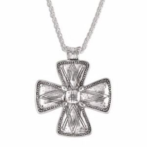 Posh Principles Sterling Cross Necklace