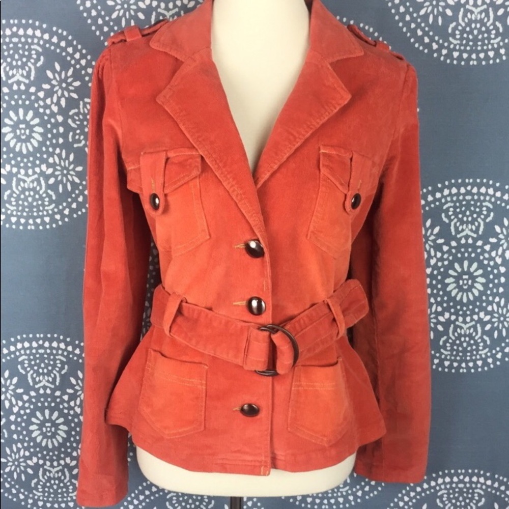 #FALL🍁🍂 Burnt Orange Tulle Jacket
