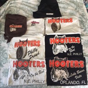 White hooters shirt