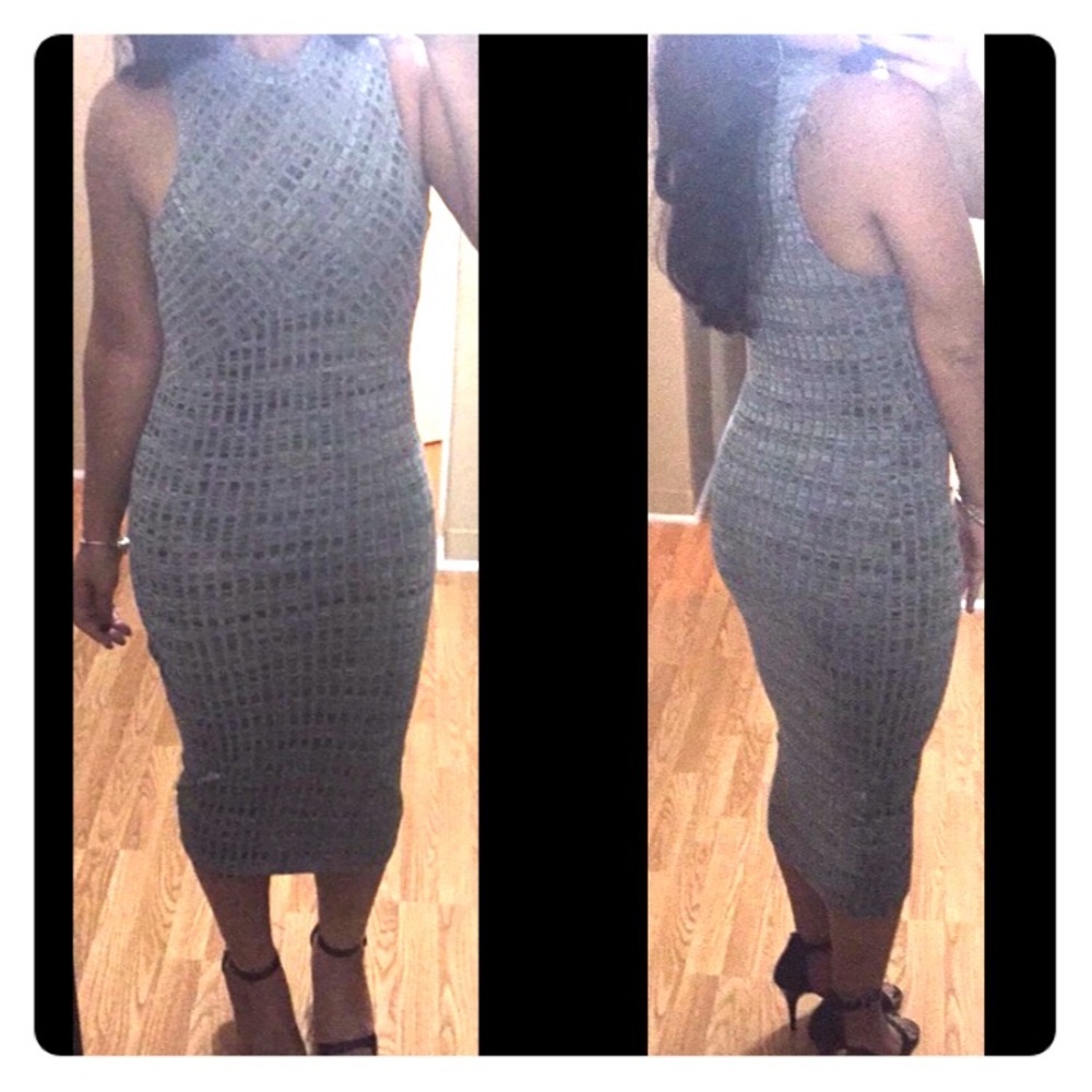 Black and grey dress