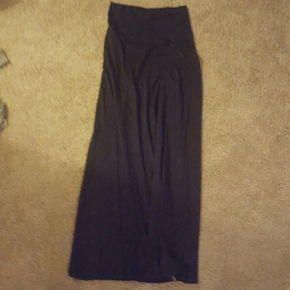 Black maxi skirt