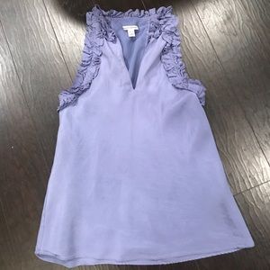 Banana republic ruffled racerback tank