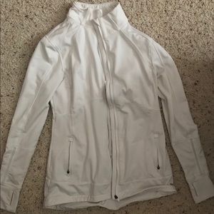 White athletic long sleeve