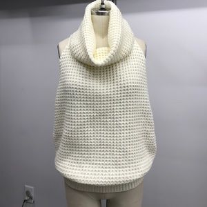 Turtleneck Waffle-Knit Sweater