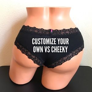 Victoria's Secret Personalized Black Panties Victoria's Secret Personalized Black Panties