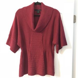Maroon Calvin Klein Oversized Cowelneck Sweater