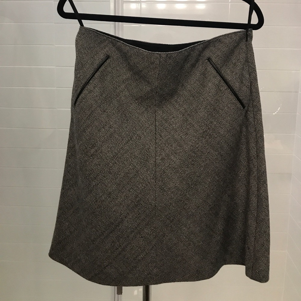 Banana republic wool high-waisted skirt