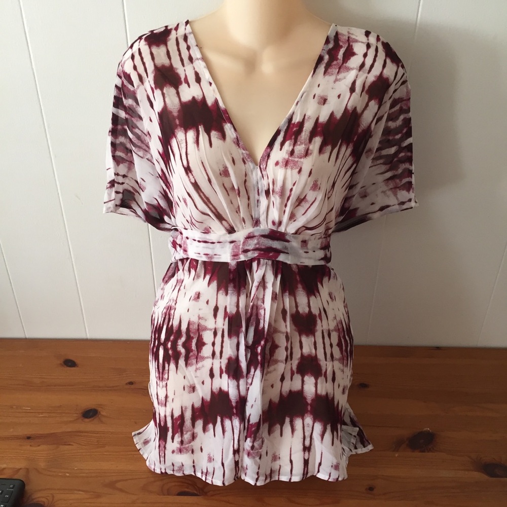 Guess kimono tunic sheer top