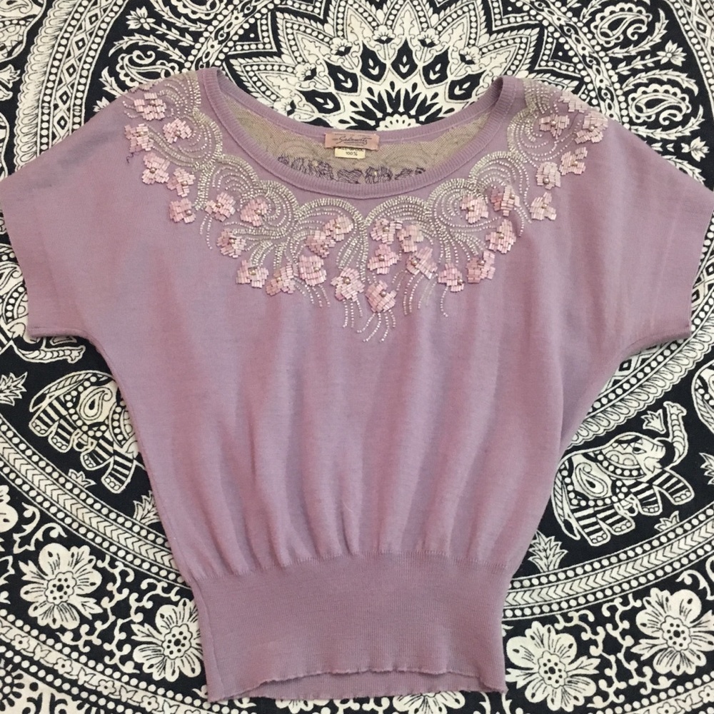 Vintage Handed Beaded Top