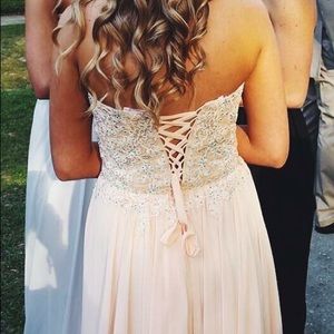 Prom dress size XS- baby pink