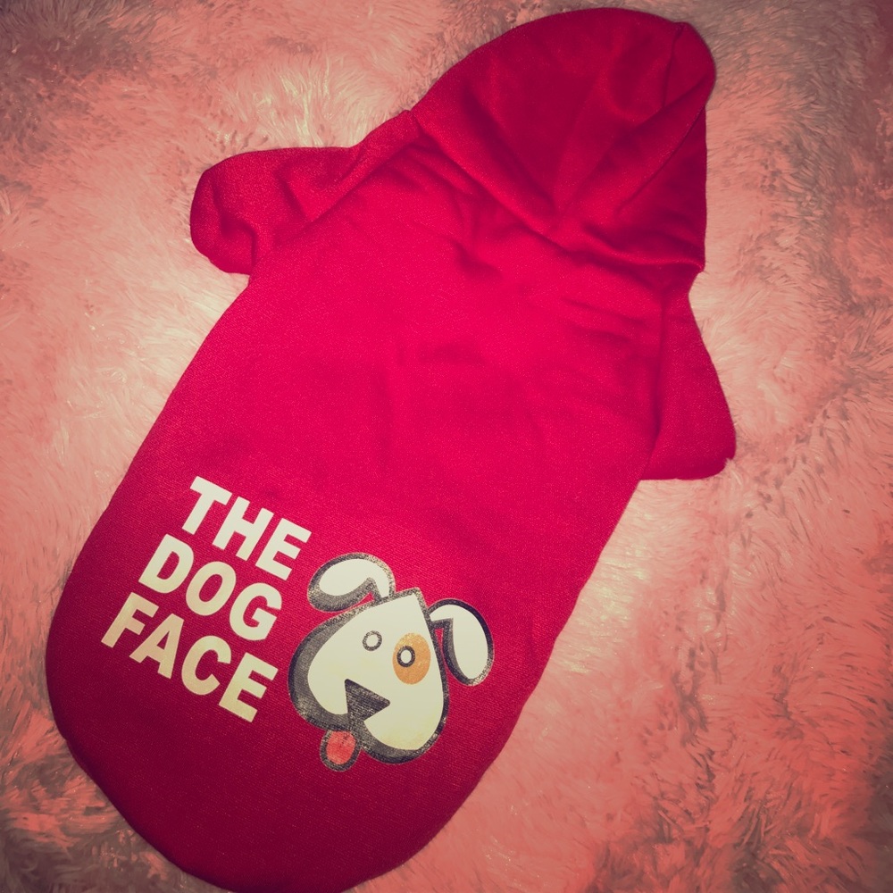Brand new never been worn Medium sized dog hoodie!