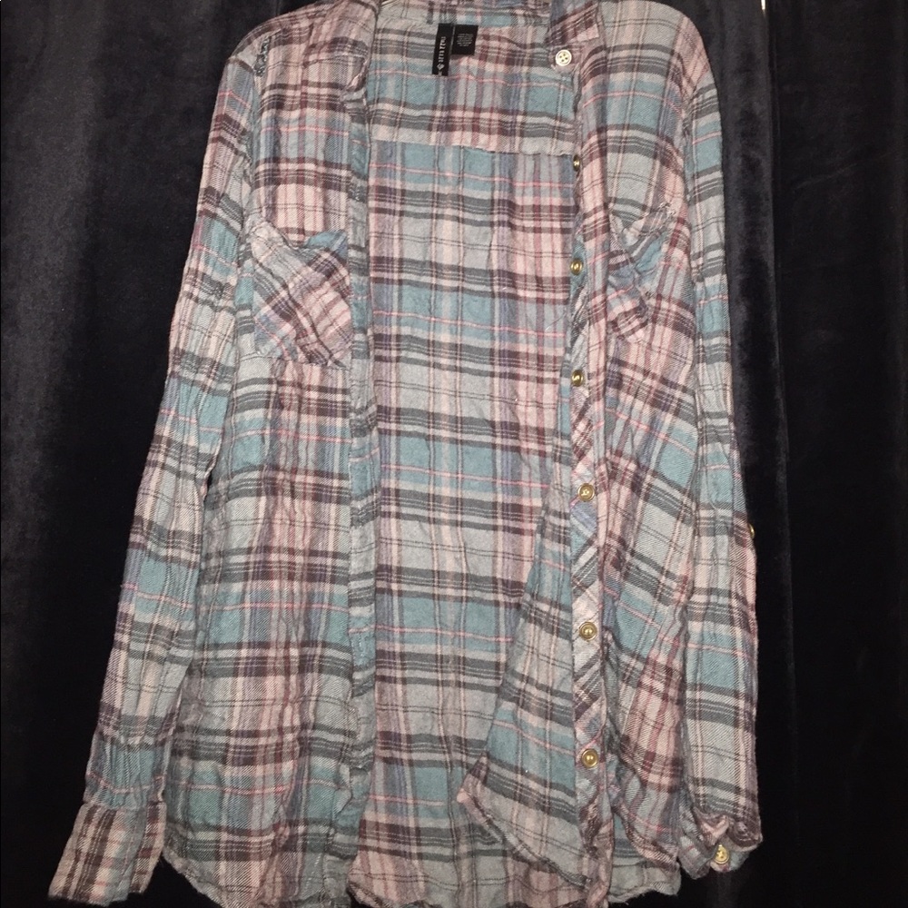 Plaid girls flannel