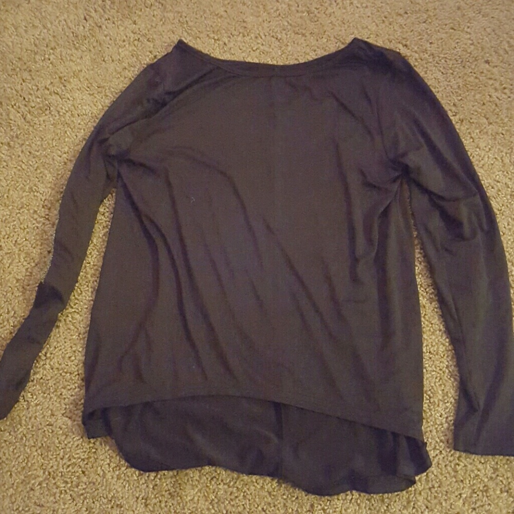 Long sleeve black top