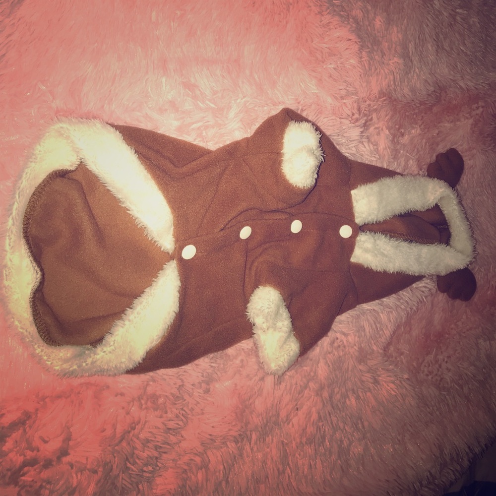 Dog hoodie reindeer