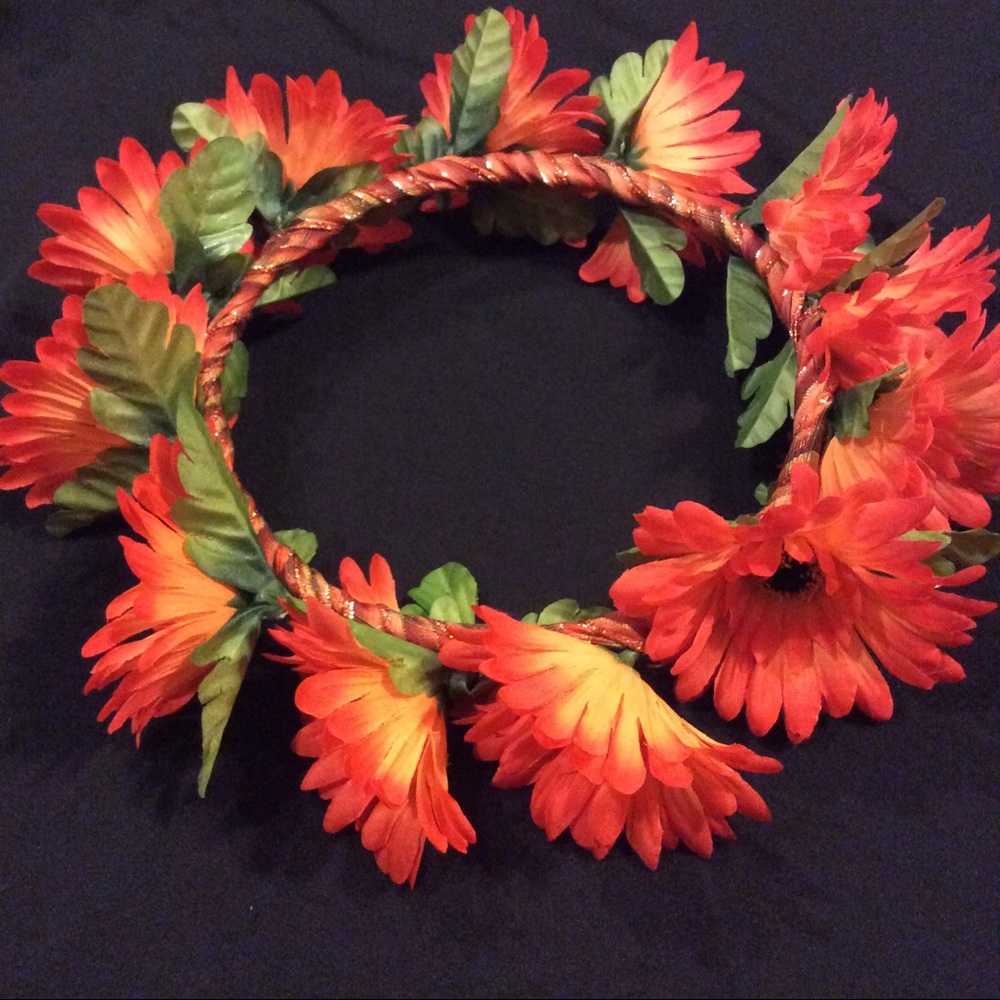 Autumn Color Festive Flower Crown