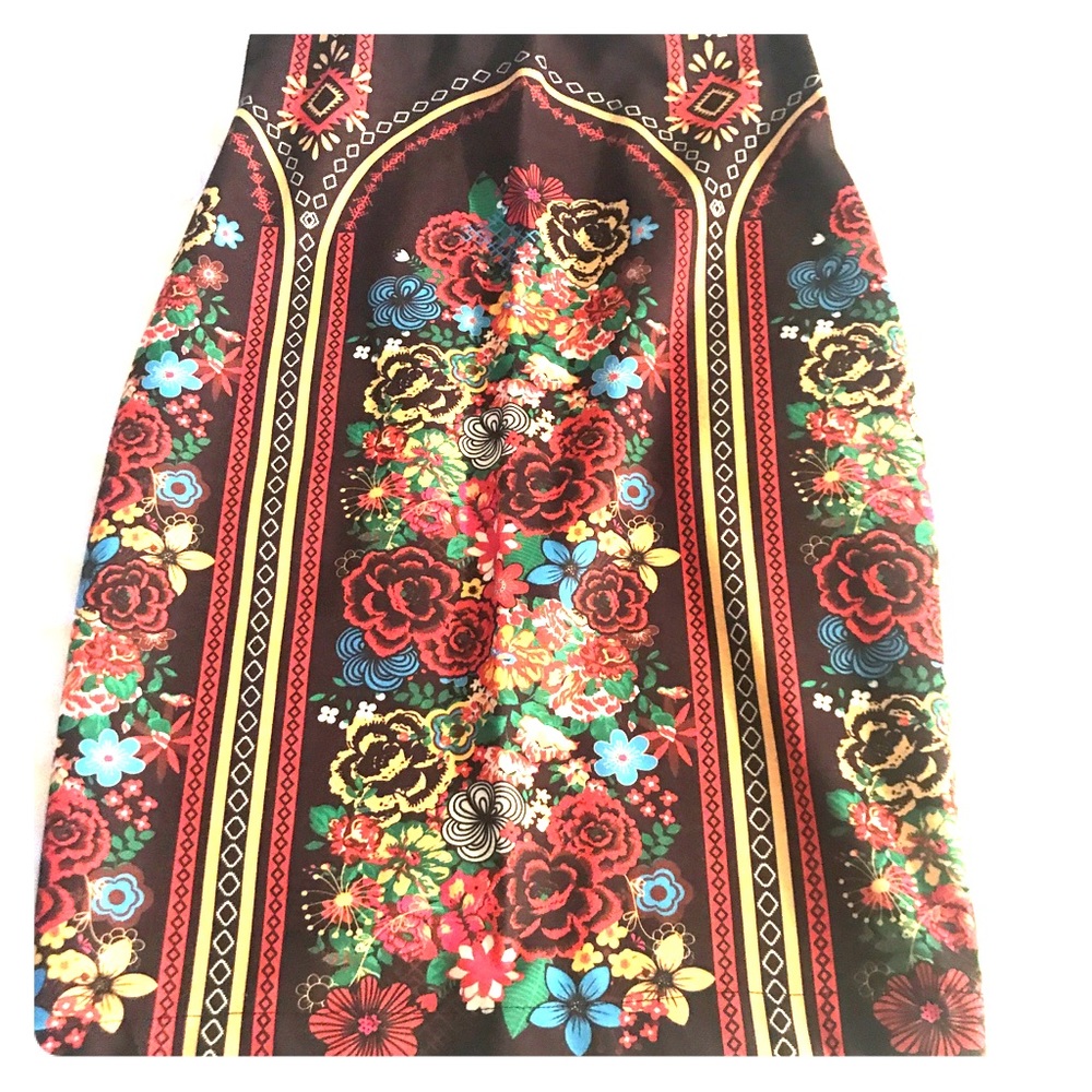 MIDI flower full skirt