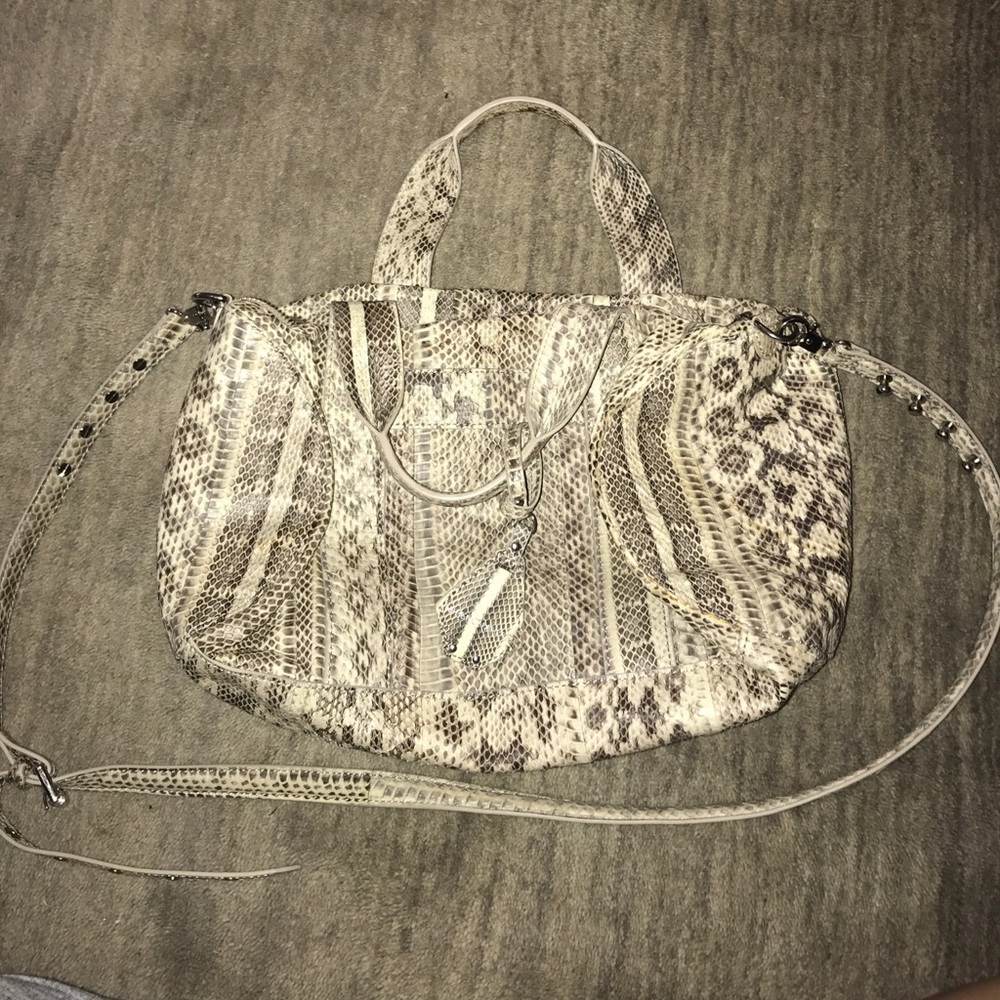 Rebecca Minkoff: Snake Print Crossbody Bag