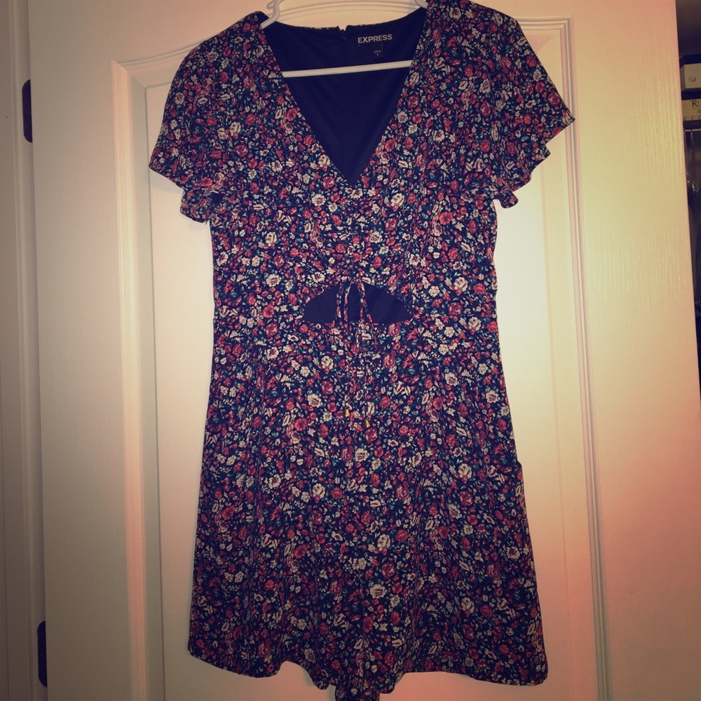 Express floral romper- worn once