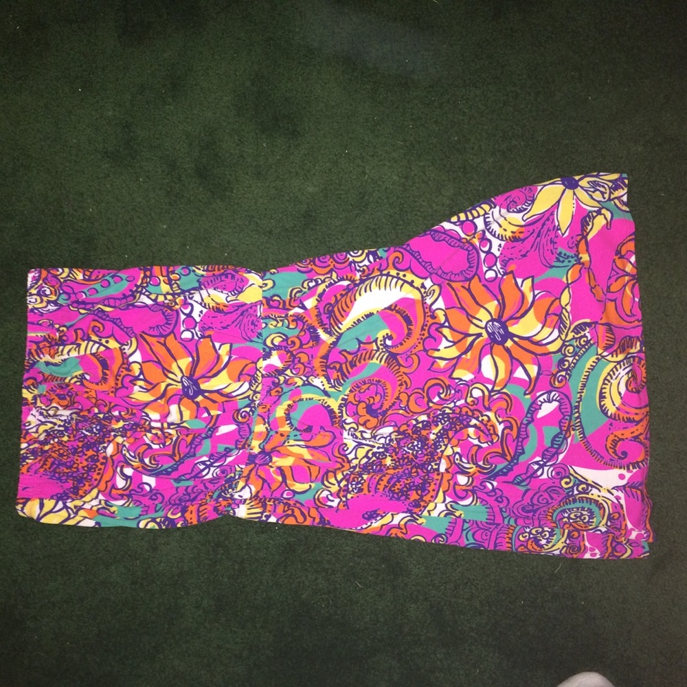 lilly pulitzer strapless dress