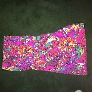lilly pulitzer strapless dress