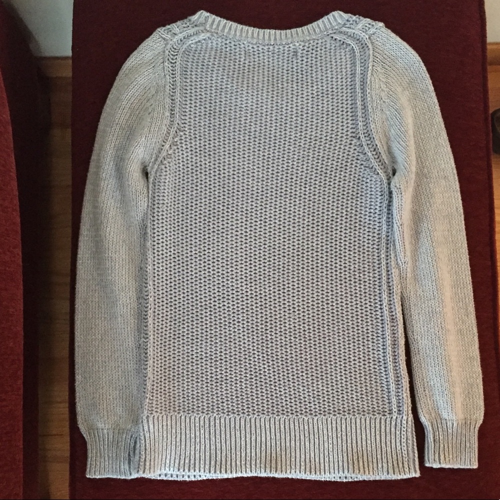 Sparrow Anthropologie Blue Gray Knitted Sweater - Picture 5 of 6