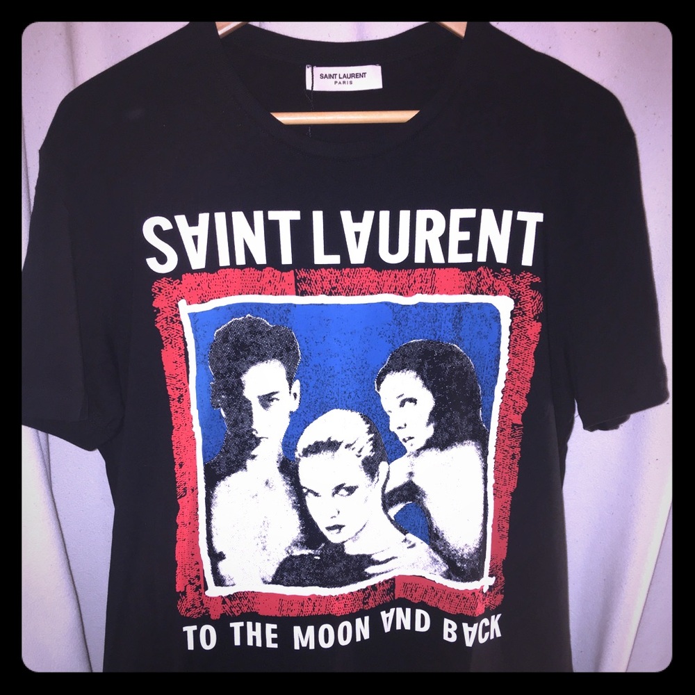 Saint Laurent T-Shirt "To the Moon and Back"