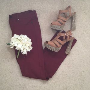 Stitchfix Burgundy Stretch Jeans Liverpool Jeans