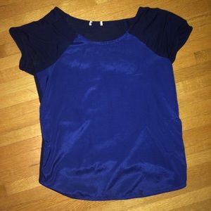 J. Crew Silky/Soft Blue Top