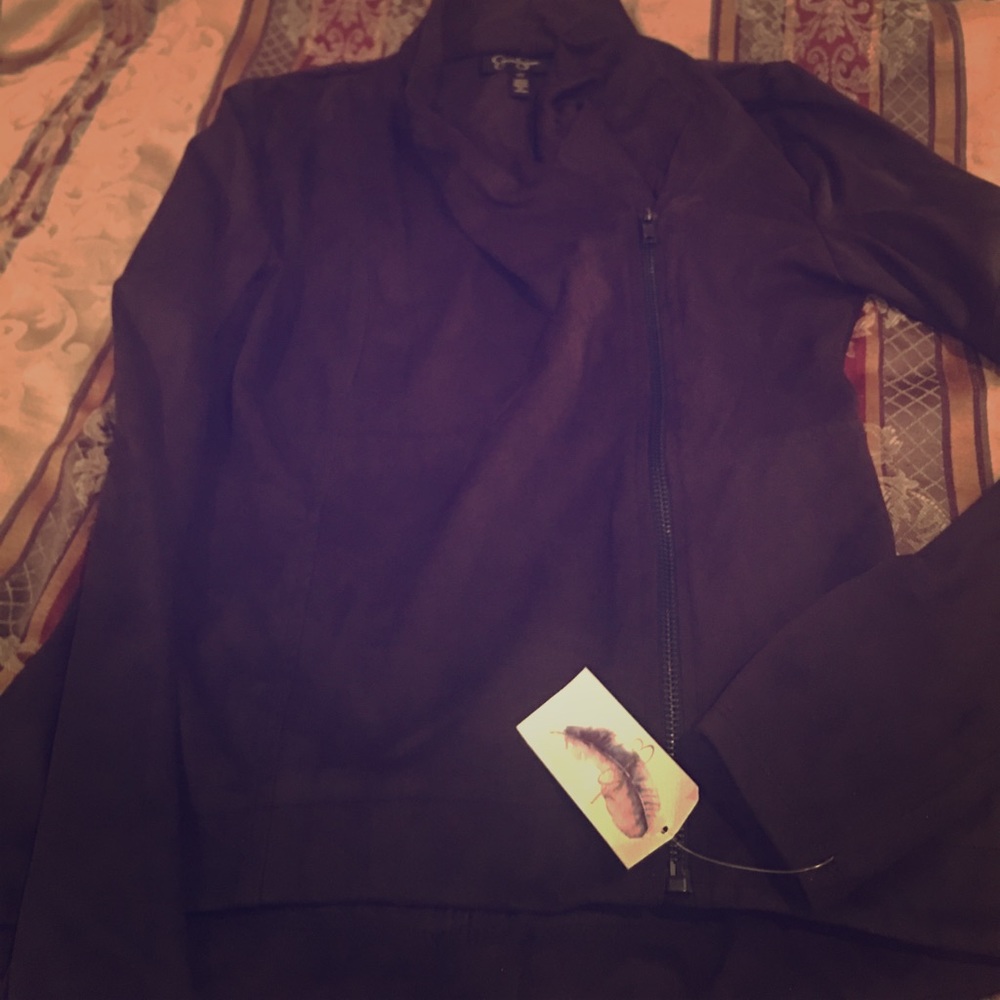 Suede looking light jacket