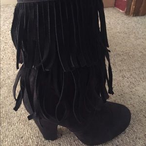 Size 8 fringe booties