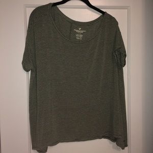 striped oversized shirt