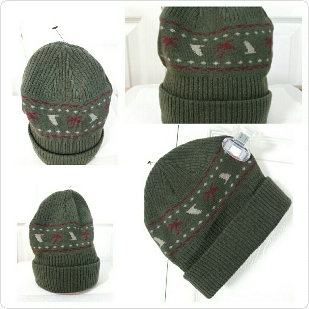 O'NEILL Dark Green Beanie Shark Fin/Palm Tree