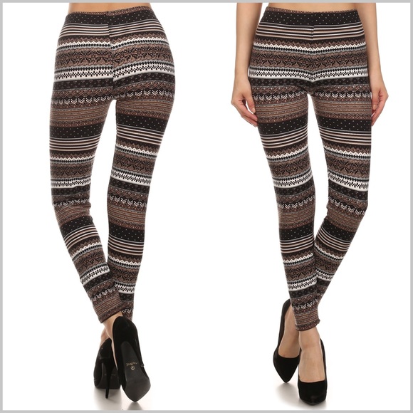 ❗️Last Pair❗️🆕 Fair Isle Print Leggings - Picture 3 of 4