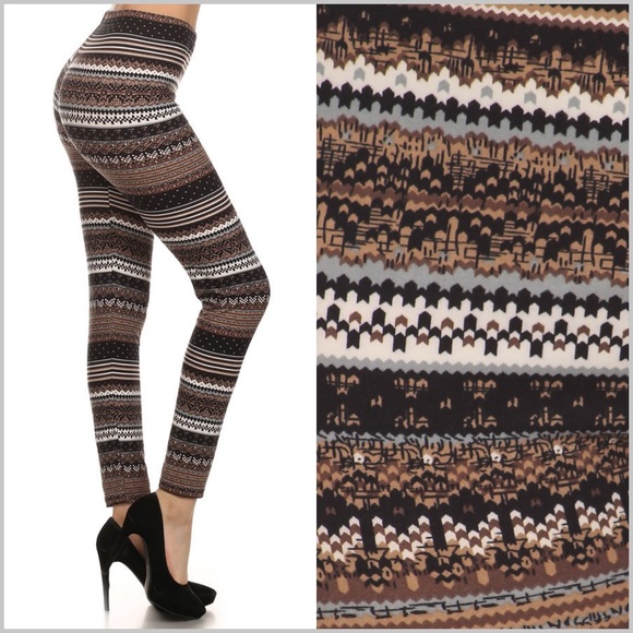 ❗️Last Pair❗️🆕 Fair Isle Print Leggings - Picture 4 of 4