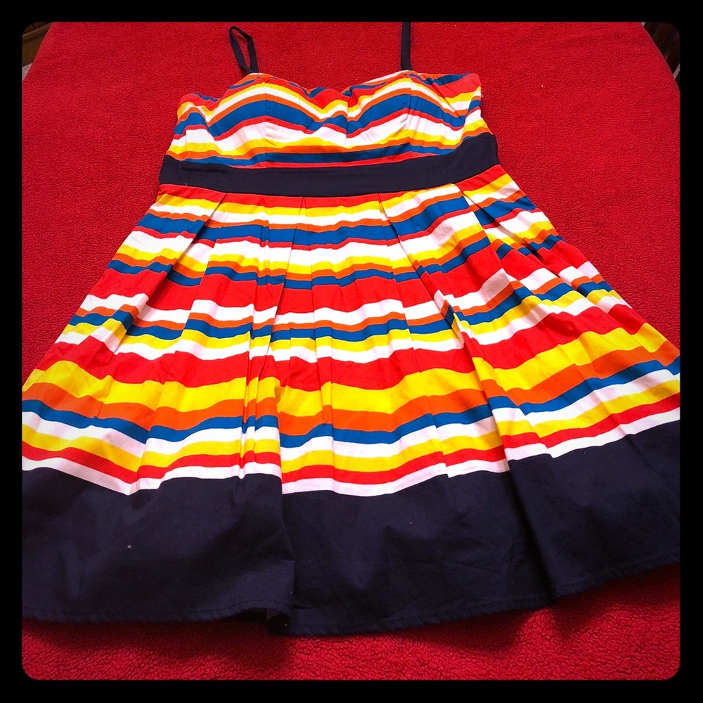Colorful striped dress